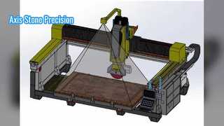ความแม่นยำของเครื่องตัดหิน Axis สำหรับรูปทรงที่ซับซ้อน