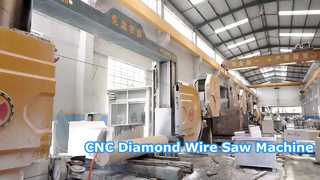 เครื่องเลื่อยลวดเพชร CNC 4 แกนสำหรับการตัดบล็อกหินแกรนิตและหินอ่อนและการทำโปรไฟล์หิน 3 มิติ