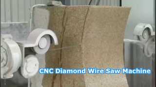 เครื่องเลื่อยลวดเพชร CNC อุตสาหกรรม 5 แกนสำหรับการประมวลผลหินและอนุสาวรีย์ทางสถาปัตยกรรม