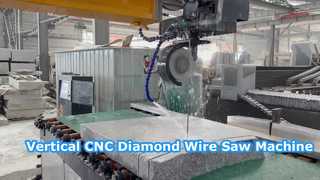 เครื่องเลื่อยลวดเพชร CNC แนวตั้งสำหรับหินแกรนิตหินอ่อน