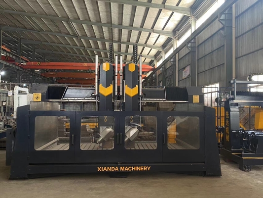 คุณภาพ  Xianda 4 Axis High Precision CNC Carving Machine With 0.02mm Positioning Accuracy And 5.5KW Spindle Power โรงงาน