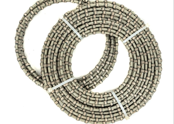 คุณภาพ  Granite Block Dressing Tools Granite Diamond Wire Saw To Cutting Stone 11mm โรงงาน