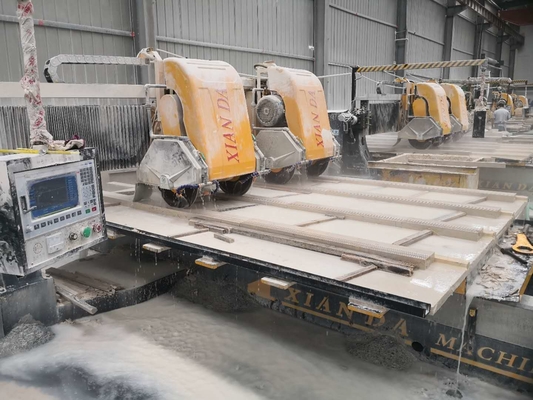 มัลติฟังก์ชั่นหินอ่อนหินแกรนิต PLC เครื่องโปรไฟล์เชิงเส้น 15kw