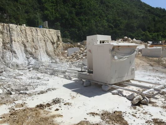 เครื่องเลื่อยลวดเพชรสำหรับการตัดหินอ่อนหินแกรนิตควอตซ์