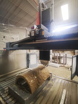 ความแม่นยํา 4 Axis Arc Slab & คอลัมน์หินเครื่องแกะ