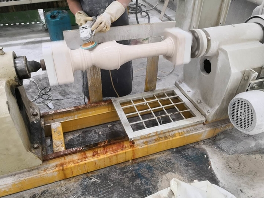 เครื่องทําโปรไฟล์หินเสียงต่ําสําหรับ Baluster & Column Polishing Machine