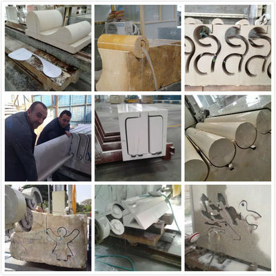 โต๊ะ 360 ° Rotating Diamond Wire Saw Machine สําหรับการตัดหินแม่นยํา