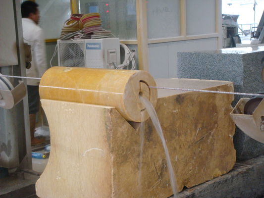 4 แกน Diamond Wire Saw เครื่องมือตัดหินที่มี CNC การควบคุม