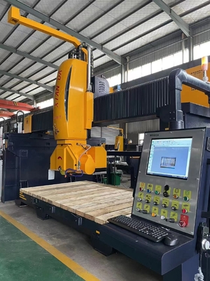 5 Axis Bridge Cutting Machinery สําหรับเส้นทรงเฉพาะตัว, แฟนทรงแผ่น, อ่างล้างและทรงพิเศษ