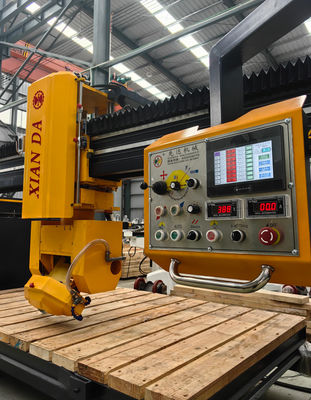 เครื่องตัดสะพาน PLC ที่บูรณาการ ด้วยมุมเลื่อน 0-85° สําหรับแผ่น