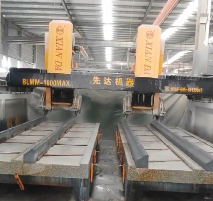 3 แกน CNC Double Beam Bridge ประเภท 4 เครื่องตัดและบดใบสําหรับการประมวลผลหินขนาดใหญ่