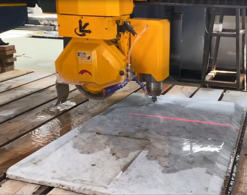 เครื่องตัดสะพานอัตโนมัติระบบ Cnc 4 แกน Linkage