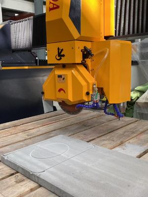 เครื่องตัดหิน CNC อัตโนมัติ 4 แกน สะพาน