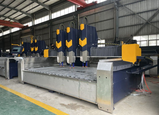 เครื่องแกะหิน CNC ความเร็วอากาศ 15m/min ความแม่นยํา 0.02mm พลังงานไฟฟ้าสําหรับการแกะ