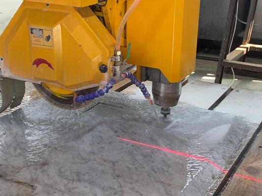 Xianda อิตาลี CNC Multifunctional Countertop Machining Center 5 Axis Bridge Saw หินตัดเครื่องจักร