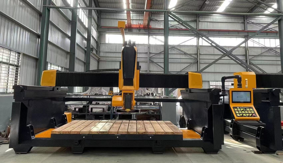 5 Axis CNC Bridge Saw Machine For Marble Kitchen Countertop With Italy Esa System โปรแกรมอัตโนมัติ โปรแกรมซอฟต์แวร์ การตัดหิน