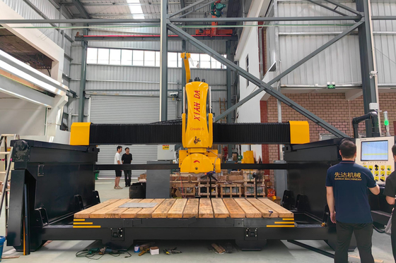 ระบบอิตาลี 5 แกน CNC Bridge Saw Milling Machinery ห้องครัว อ่างล้างจาน โต๊ะทํางานรูปทรงพิเศษ