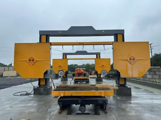 15kw หัวเครื่องจักร Xianda โปรเฟชั่น หิน Trimming สาย Saw สําหรับบล็อค