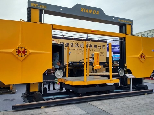 15kw หัวเครื่องจักร Xianda โปรเฟชั่น หิน Trimming สาย Saw สําหรับบล็อค