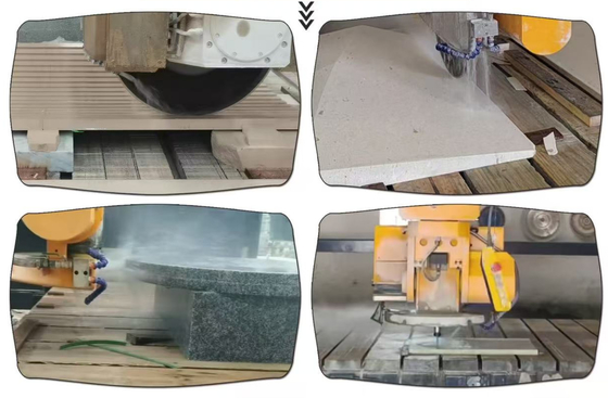 5 Axis Bridge Stone Cutting Machine การแก้ไขมืออาชีพสําหรับหินแกรนิตมาร์บอร์