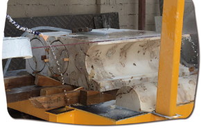 เครื่องตัดหินแม่นยํา CNC สายเหล็กเหลือง 4 แกน สําหรับรูปทรงพิเศษและรูปทรงโค้ง