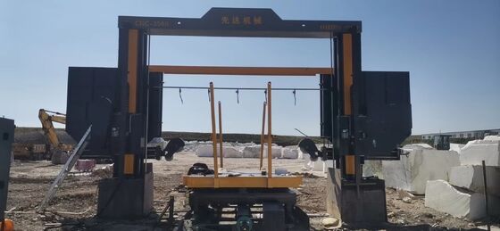 เครื่องตัดสายเหล็ก CNC Diamond-Saw Dressing Machine With 360° Rotary Table สําหรับบล็อกขนาดใหญ่ 1.5M/1.8M/2.1M/2.2M/3.5M