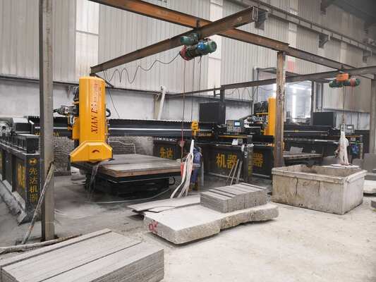 เครื่องตัดหินเลเซอร์ PLC แบบสะพานอินฟราเรด เหมาะสำหรับแปรรูปหินอ่อนและหินแกรนิตขนาดใหญ่