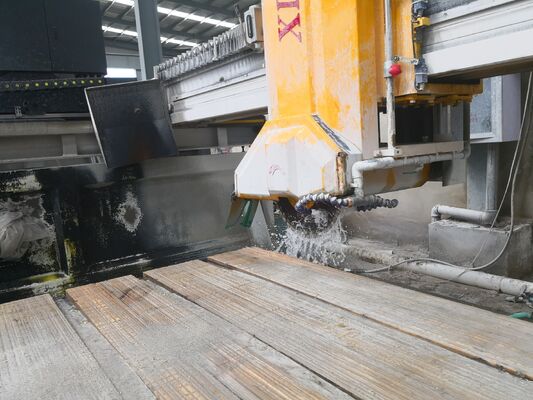 เครื่องตัดหินเลเซอร์ PLC แบบสะพานอินฟราเรด เหมาะสำหรับแปรรูปหินอ่อนและหินแกรนิตขนาดใหญ่