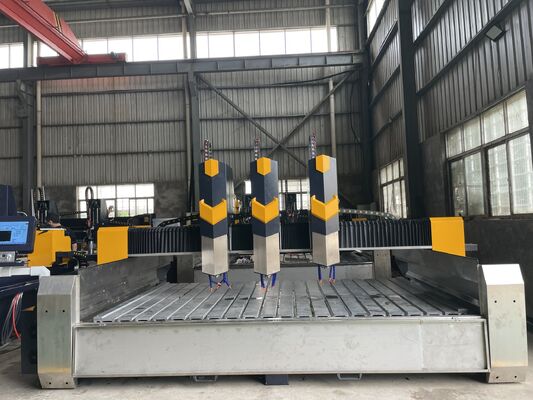 เครื่องแกะหิน CNC ความแม่นยํา 0.02 มม ความเร็วอากาศ 15m / นาที พลังงานไฟฟ้าสําหรับการแกะ