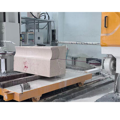 High Efficiency CNC Control Diamond Wire Saw Machine with Four-Spindle Linkage for Stone Cutting