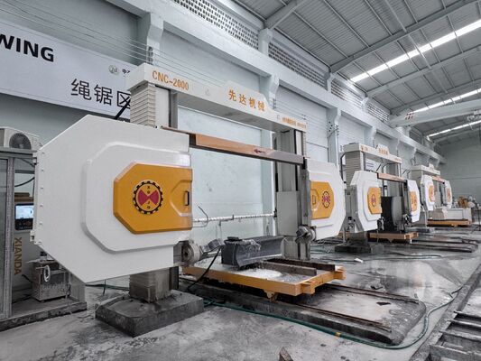 4 แกน CNC เครื่องเจาะสายเพชรเพชรสําหรับตัดหินแกรนิตและหินมาร์บอร์