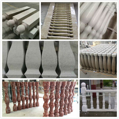 เครื่องตัดบัลลัสเตอร์ประสิทธิภาพสูง 4PCS มีกว้างการประมวลผลสูงสุด 500 มม และควบคุม PLC / CNC สําหรับการแปรรูปหินแม่นยํา