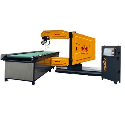 เครื่องเลื่อยลวด CNC แนวตั้งพร้อมระบบควบคุม PLC สำหรับตัดหิน, การใช้น้ำ 4 ลบ.ม./ชม., ความยาวลวด 20-50 เมตร