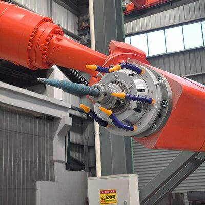 เครื่องตัดหิน CNC หุ่นยนต์ 6 แกน พร้อมการควบคุมแบบสับสนและสปินด์ BT40 สําหรับการฉลากขนาดใหญ่ 3100 มม.