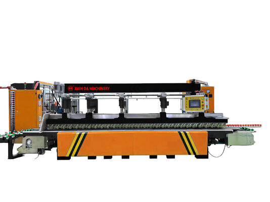 เครื่องขัดขอบหิน CNC แนวนอน 11 หัว สำหรับเจียรขอบหินแกรนิต หินอ่อน ควอตซ์