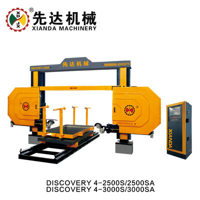เครื่องเลื่อยสายเพชร CNC ยี่ห้อ Xianda พร้อมโต๊ะหมุนสำหรับแปรรูปหินอ่อน หินแกรนิต ควอตซ์