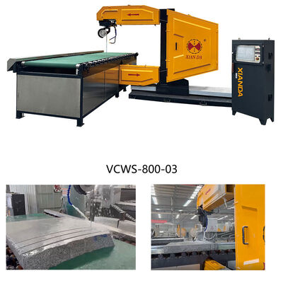 เครื่องเลื่อยลวดเพชร CNC แนวตั้งสำหรับการสร้างโปรไฟล์หิน 3 มิติและการตัดบล็อก
