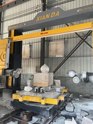 Xianda Discovery 5 Axis CNC เครื่องตัดสายเพชรเพชรสําหรับหินแกรนิตมาร์บเมอร์ 3D Arc Column Shaping Stone