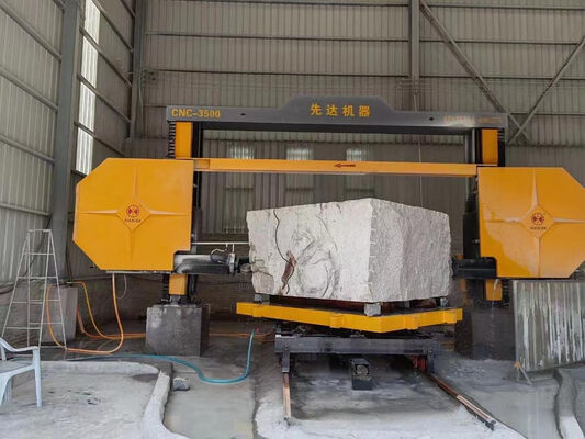 เครื่องเจาะสายเพชร CNC ด้วยรถเข็นหมุน 360 องศา กว้างล้อ 1600 มม และการบริโภคน้ํา 4m3/h