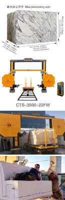 เครื่องเจาะสายเพชร CNC ด้วยรถเข็นหมุน 360 องศา กว้างล้อ 1600 มม และการบริโภคน้ํา 4m3/h