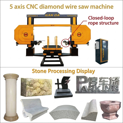เครื่องเลื่อยเพชร CNC 5 แกน สำหรับตัดหินแกรนิตและหินอ่อน ขนาดการประมวลผล 2600 × 3000 × 1500 มม.