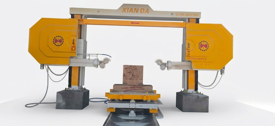 เครื่องเลื่อยสายเพชร CNC Discovery 4 พร้อมโต๊ะทำงานขับเคลื่อนด้วยเซอร์โว 360° และความเร็วตัด 20-40 เมตร/วินาที สำหรับการตัดหินความแม่นยำสูง
