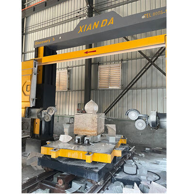 เครื่องเลื่อยลวดเพชร CNC 5 แกนความแม่นยำสูงสำหรับการจัดทำโปรไฟล์หินที่ซับซ้อนและการแกะสลัก 3 มิติ