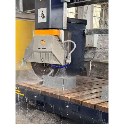 เครื่องเลื่อยสะพาน CNC 5 แกนที่แม่นยำสำหรับโครงการตัดหินอ่อนและตกแต่งหินโปรตุเกส