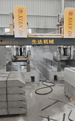 เครื่องตัดและบดหินแบบ CNC แบบสะพานขั้วสองแบบ