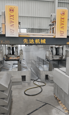 เครื่องตัดและบดหินแบบ CNC แบบสะพานขั้วสองแบบ