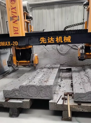 เครื่องตัดและบดหินแบบ CNC แบบสะพานขั้วสองแบบ