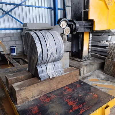 เครื่องเลื่อยสายเพชร CNC สำหรับสุสานและอนุสรณ์สถาน การตัดรูปทรงพิเศษ