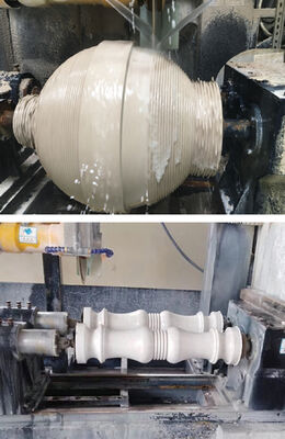 PLC / CNC การควบคุมสอง PCs Baluster เครื่องตัดสําหรับหินแกรนิตมาร์บี้
