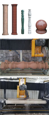 PLC/CNC Solid Column Pillar Cutting Machine For Marble Granite Processing